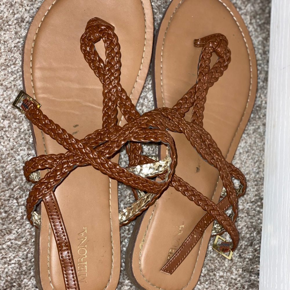 Brown Merona Sandels